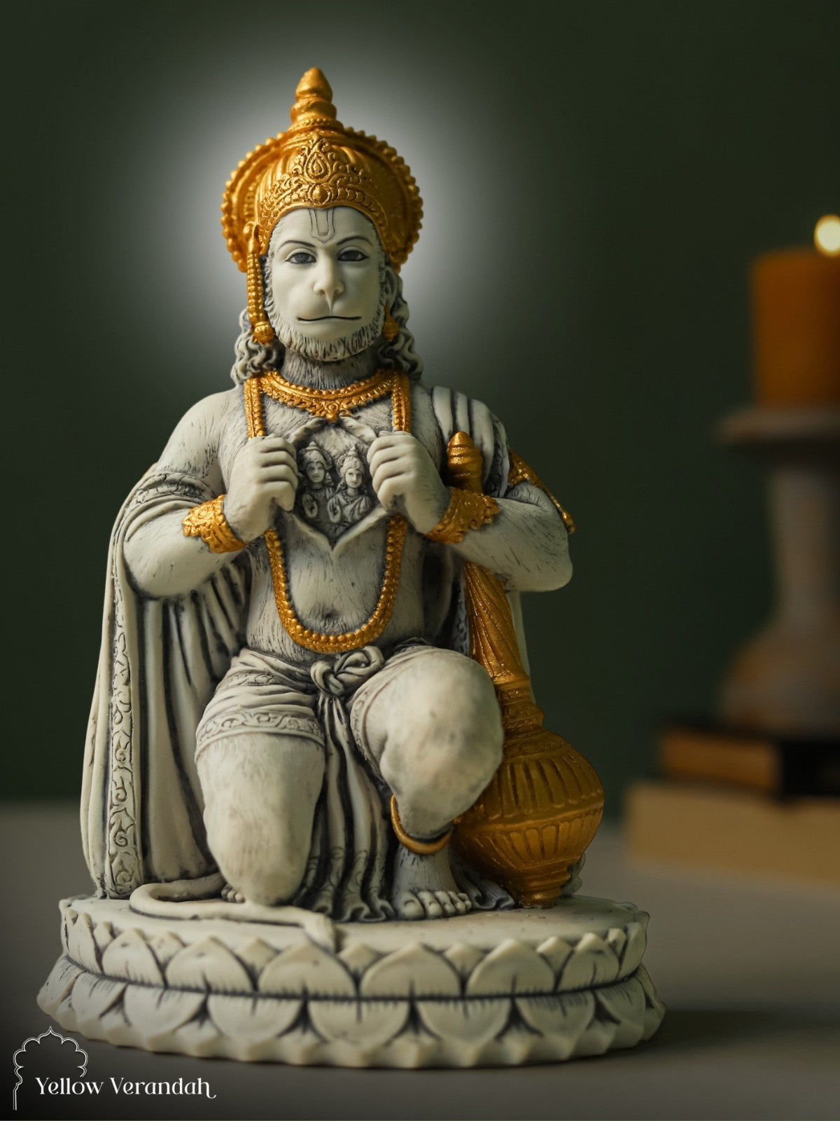 Hanuman Sculpture - Marble God Statue