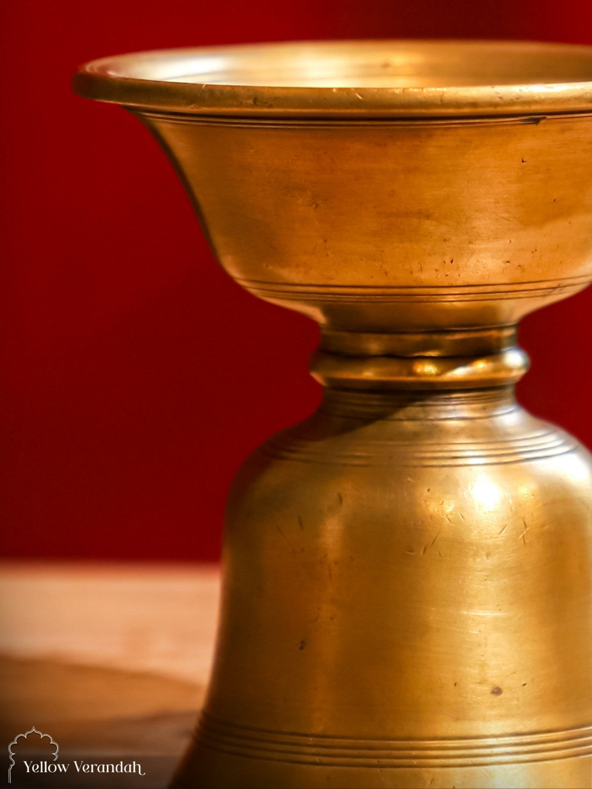 Vintage Brass Candle Stand