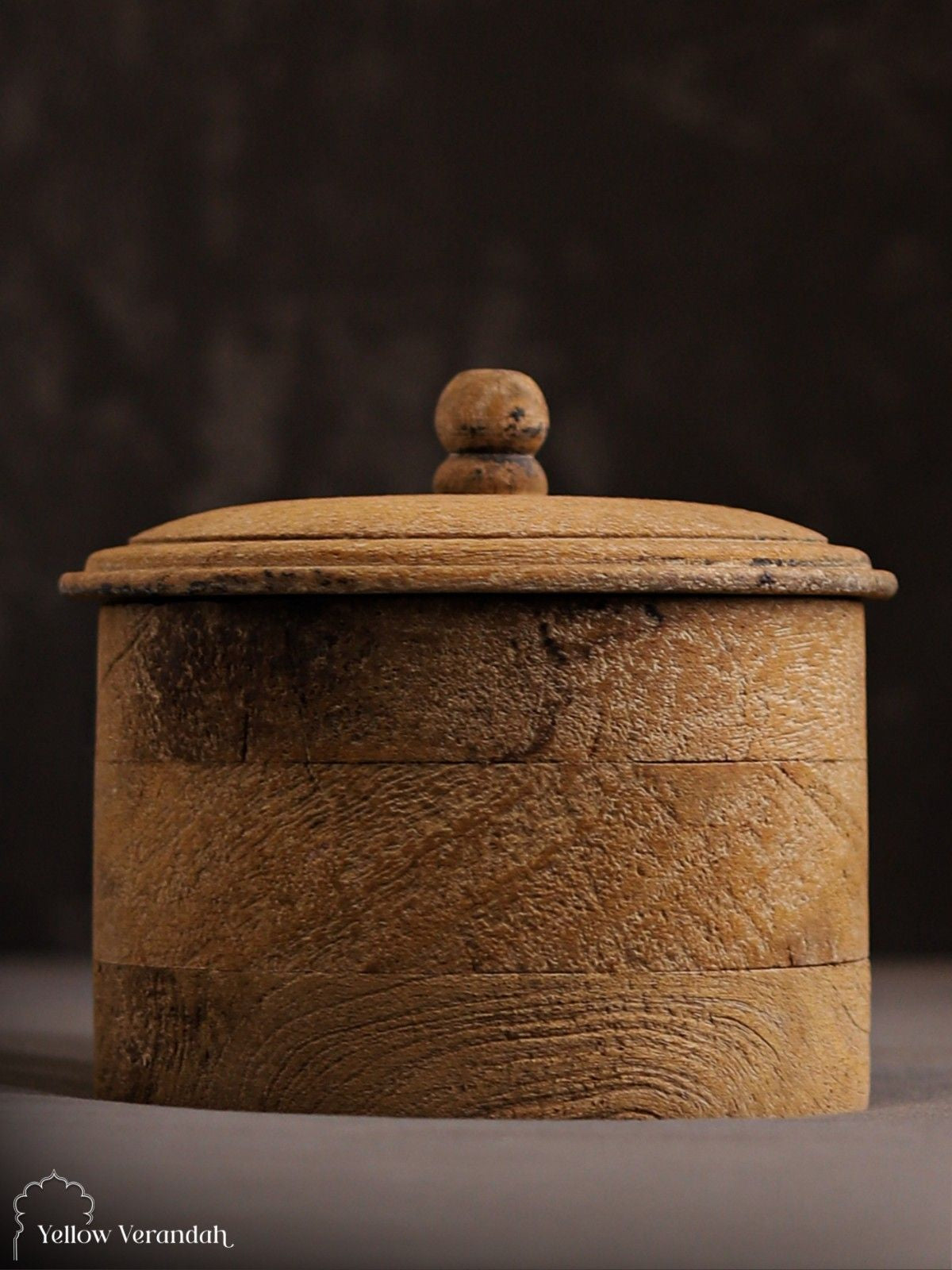 Vintage Wooden Trinket Box With Lid