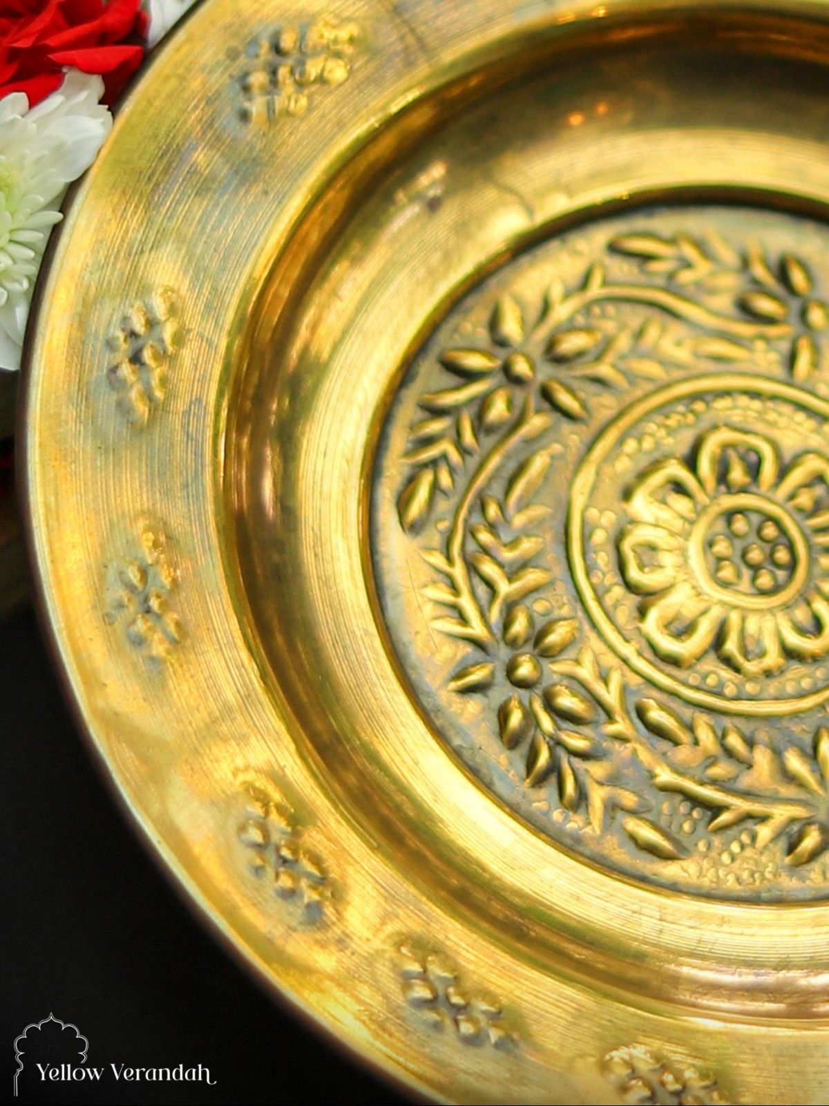 Vintage Brass Plate - 7.5"