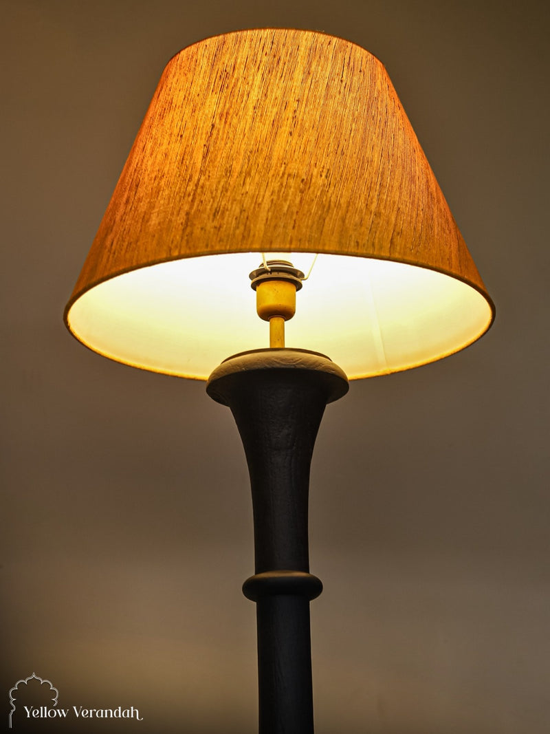 Turning Pillar Floor Lamp With Shade