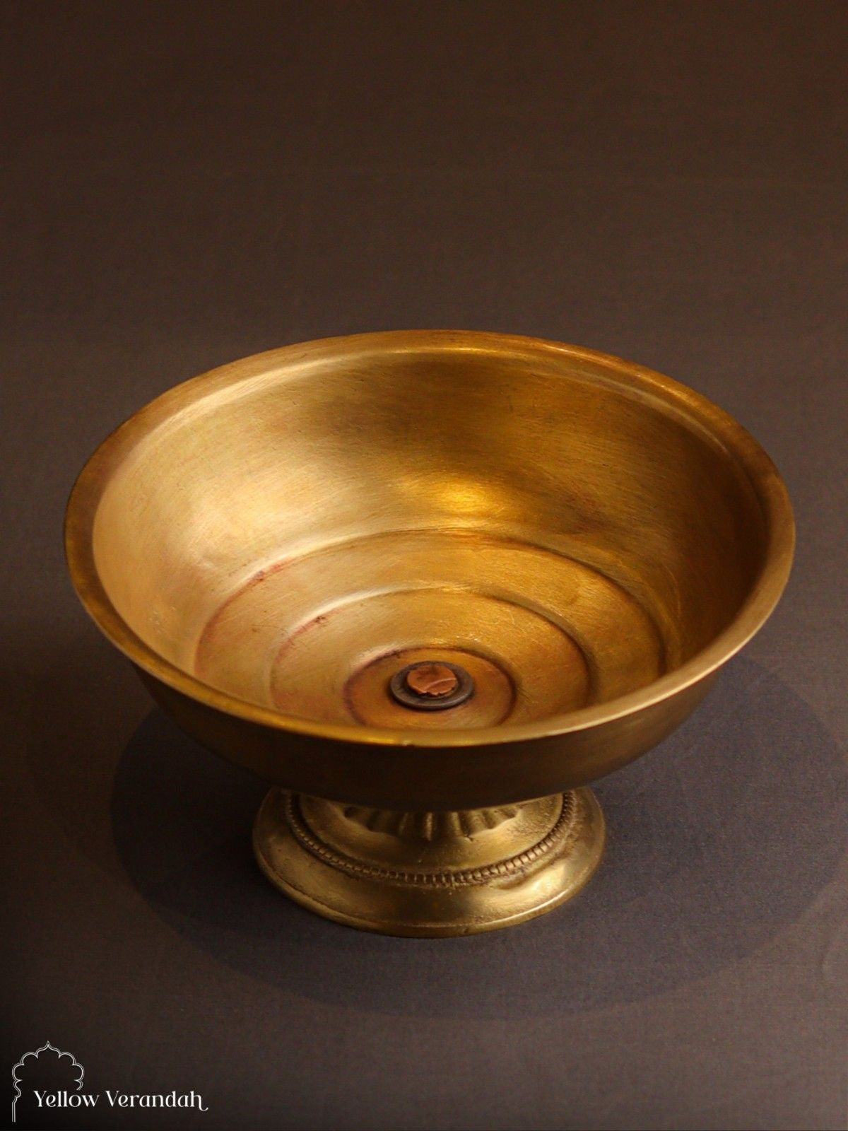 Vintage Brass Carving Planter