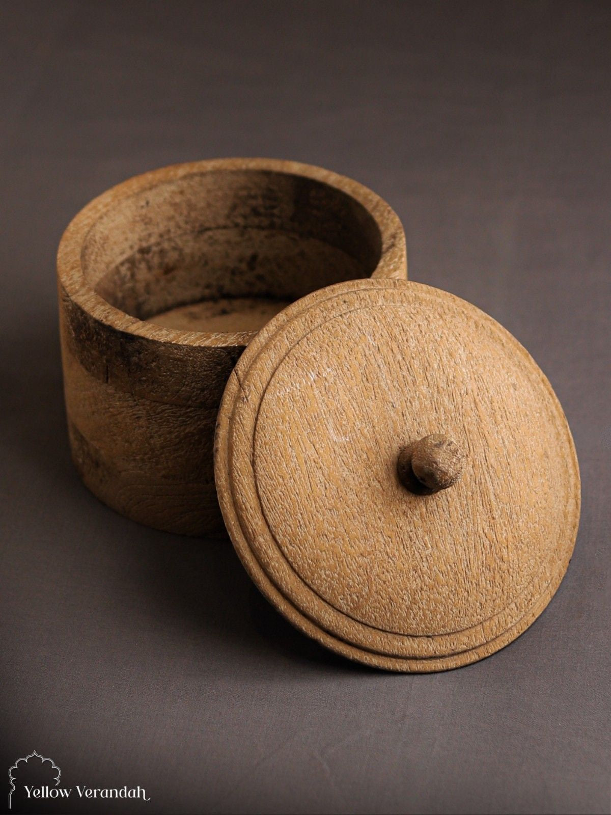 Vintage Wooden Trinket Box With Lid