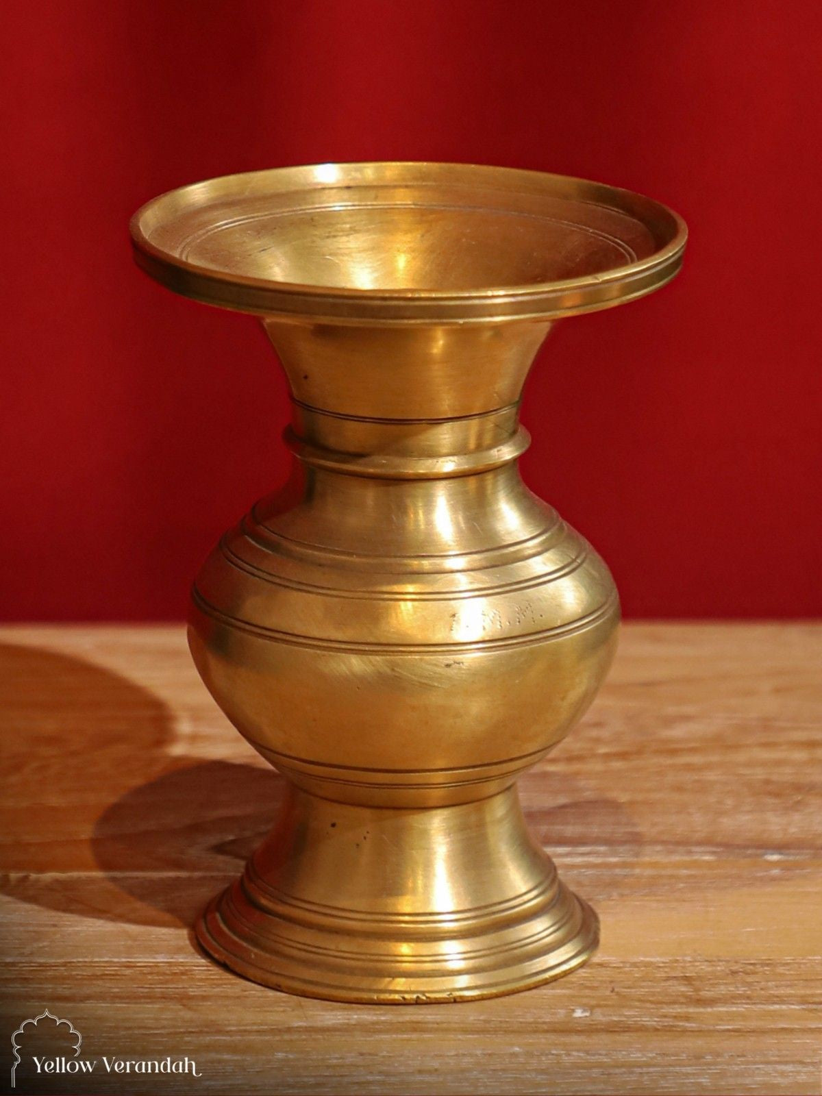 Vintage Brass Flower Vase
