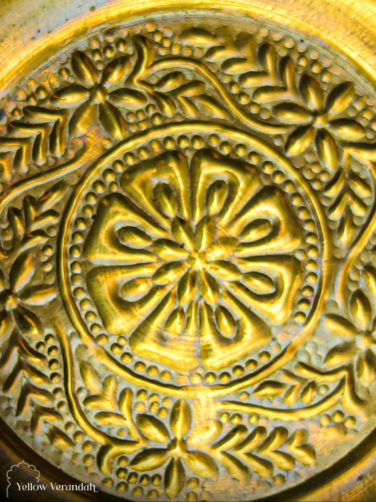 Vintage Brass Plate - 9.5"