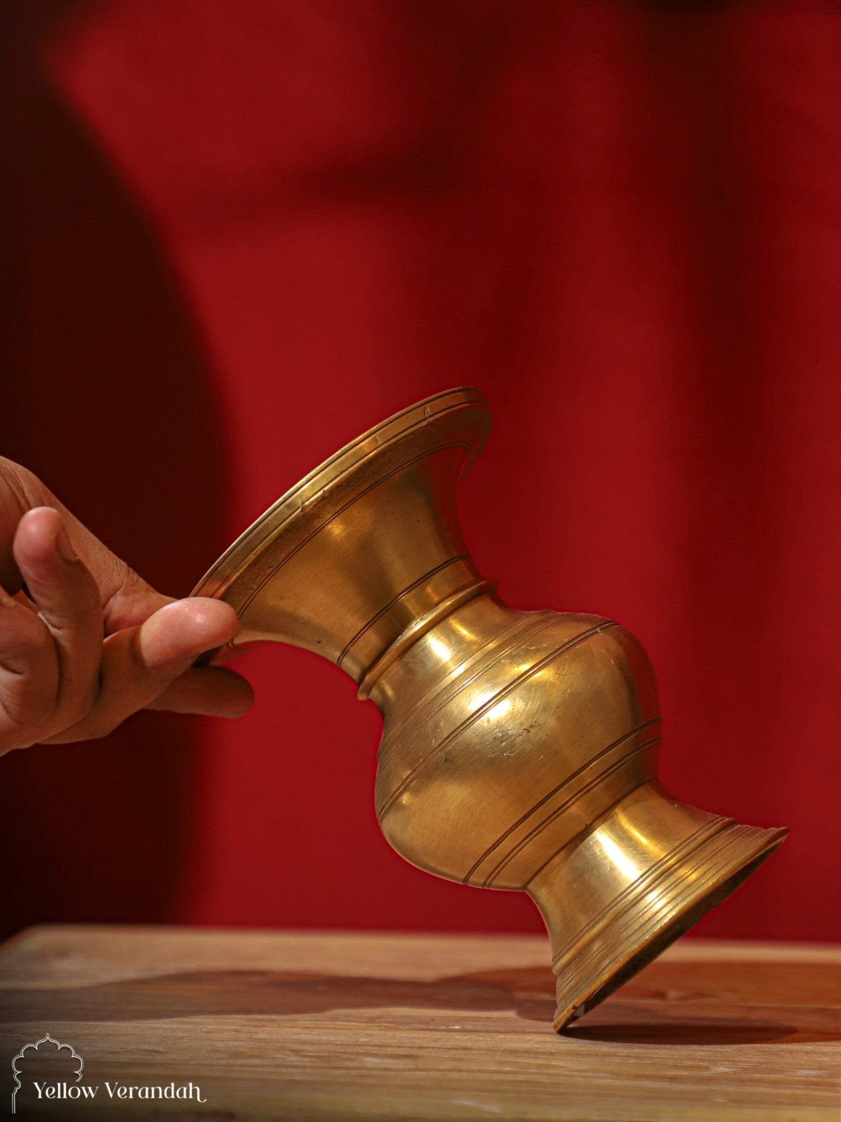 Vintage Brass Flower Vase