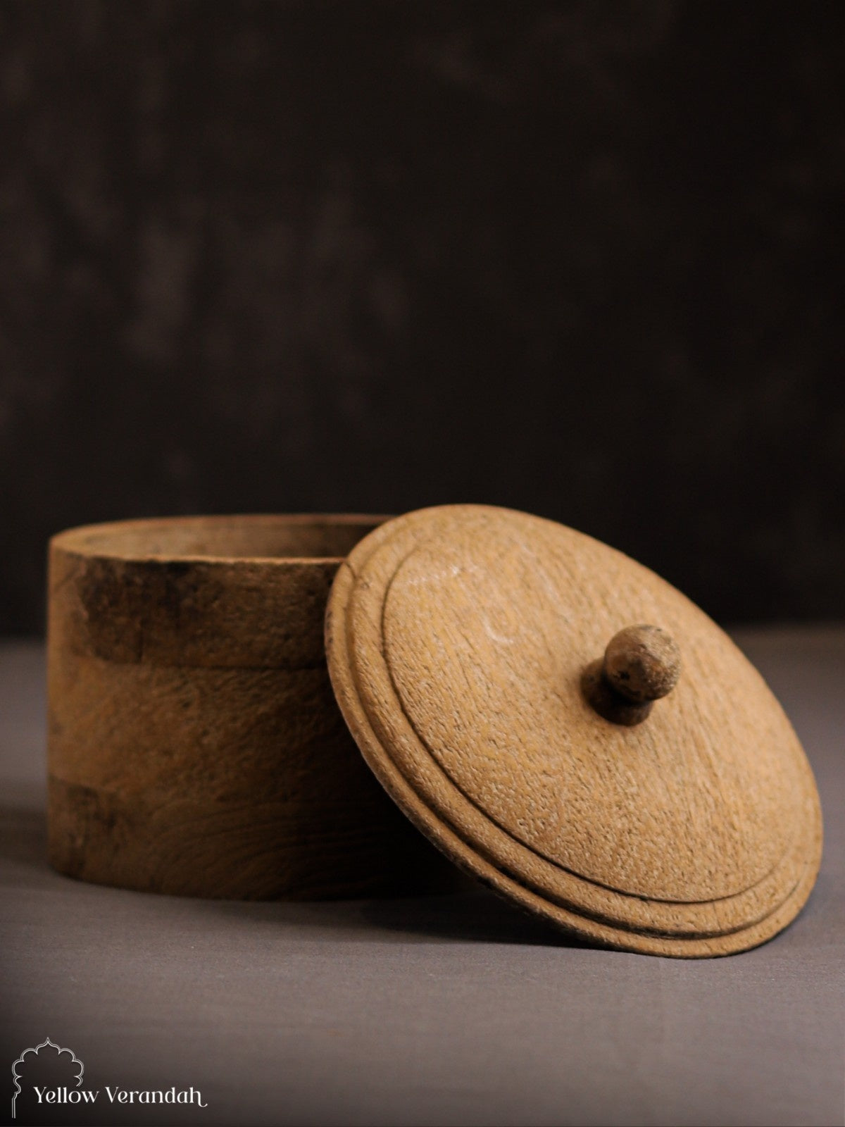 Vintage Wooden Trinket Box With Lid