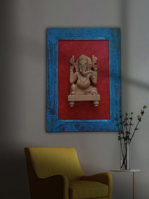 Antique Ganesha Wall Frame 