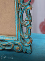 Antique Mirror with Wood Carving Frame