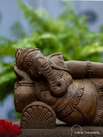 Antique Wooden Ganesha Idol 