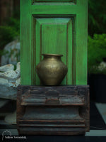 Antiqued Wooden Panel Shelf 