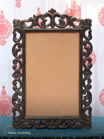 Brown Wooden Carving Mirror Frame