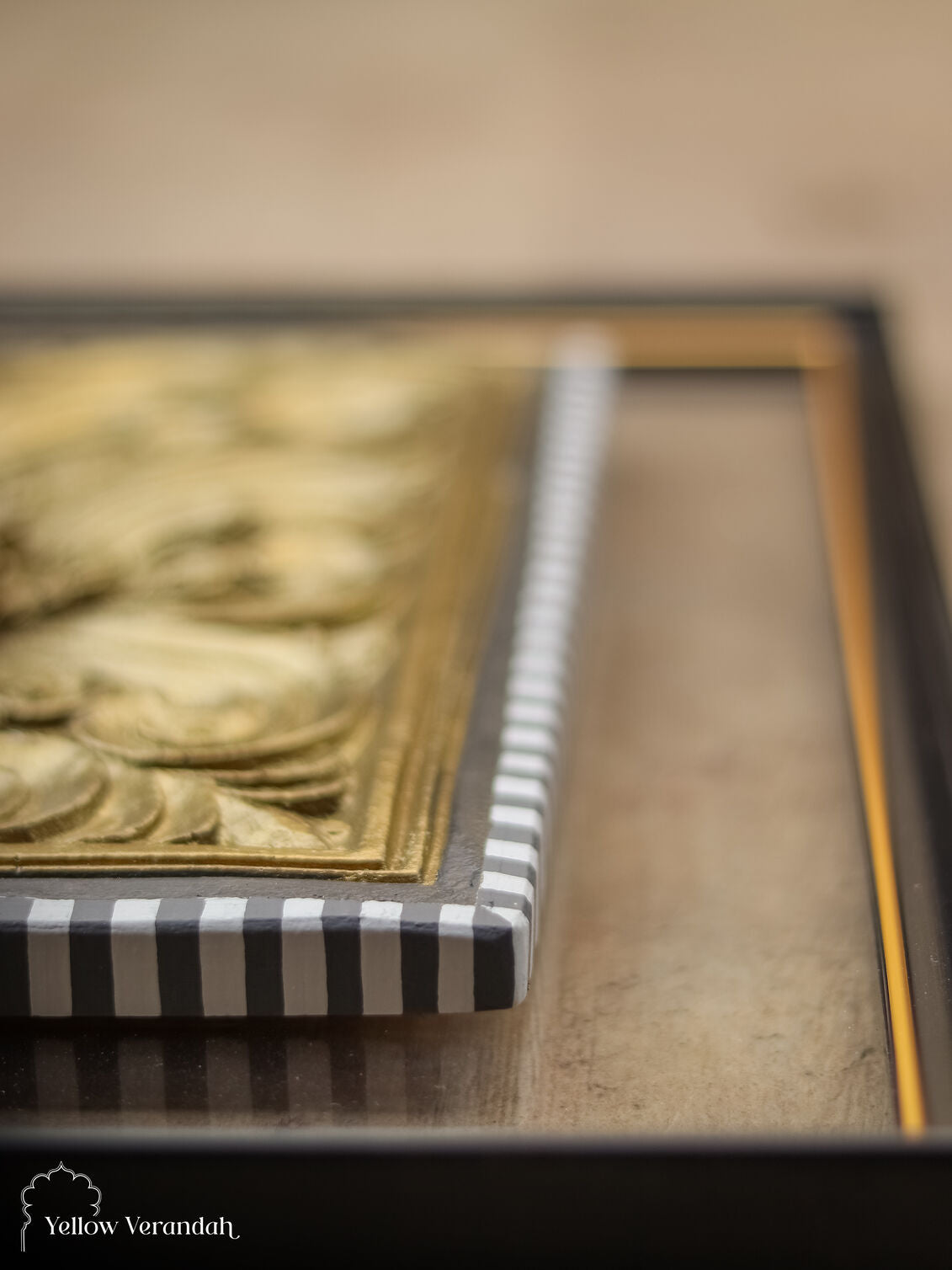 Wood Carving Relief Art Wall Frame
