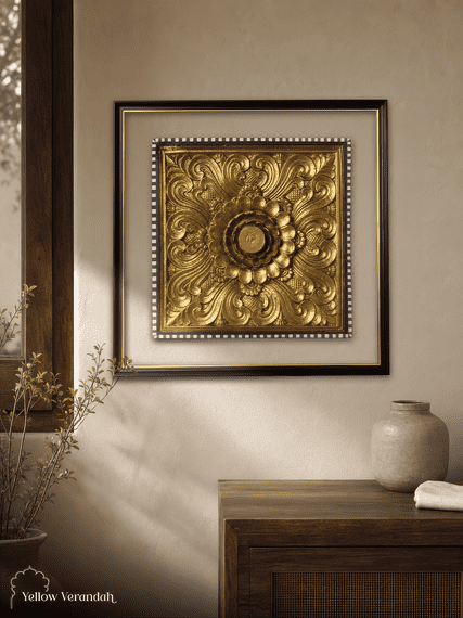 Wood Carving Relief Art Wall Frame