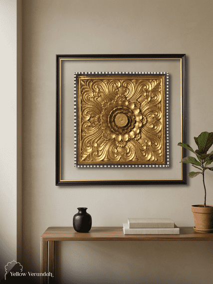 Wood Carving Relief Art Wall Frame