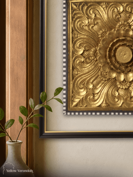 Wood Carving Relief Art Wall Frame