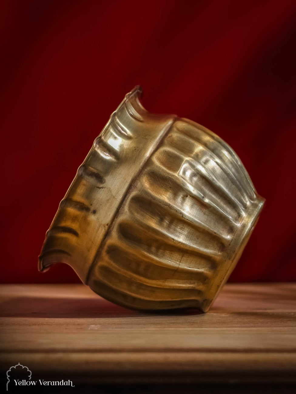 Vintage Brass Carving Planter