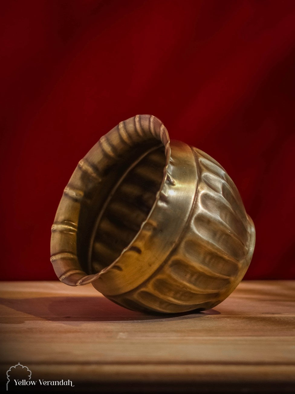 Vintage Brass Carving Planter