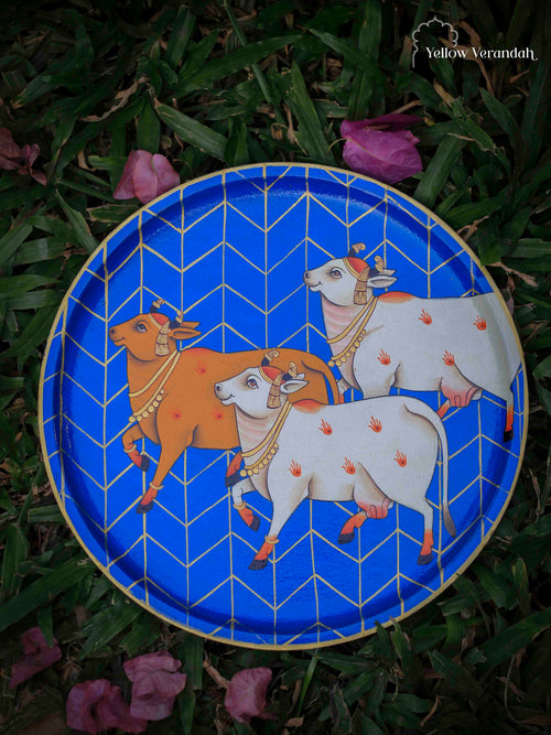 Cow Pichwai Wall Plate 