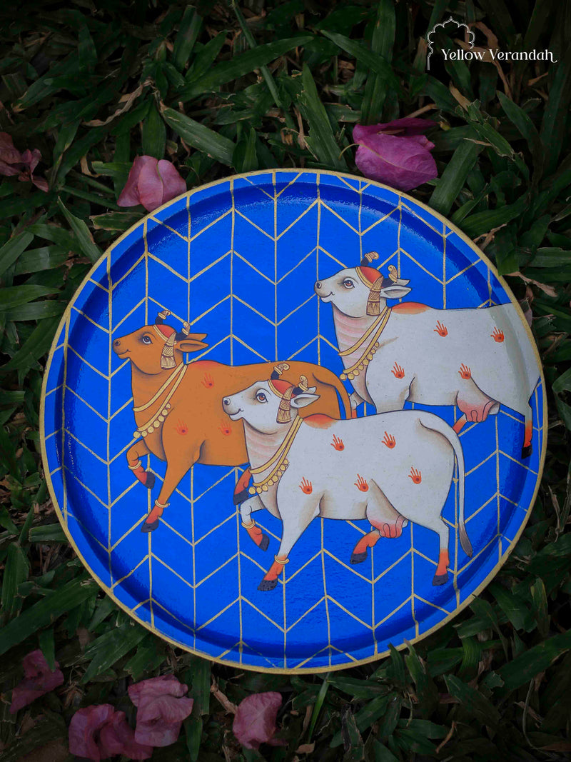 Cow Pichwai Wall Plate 