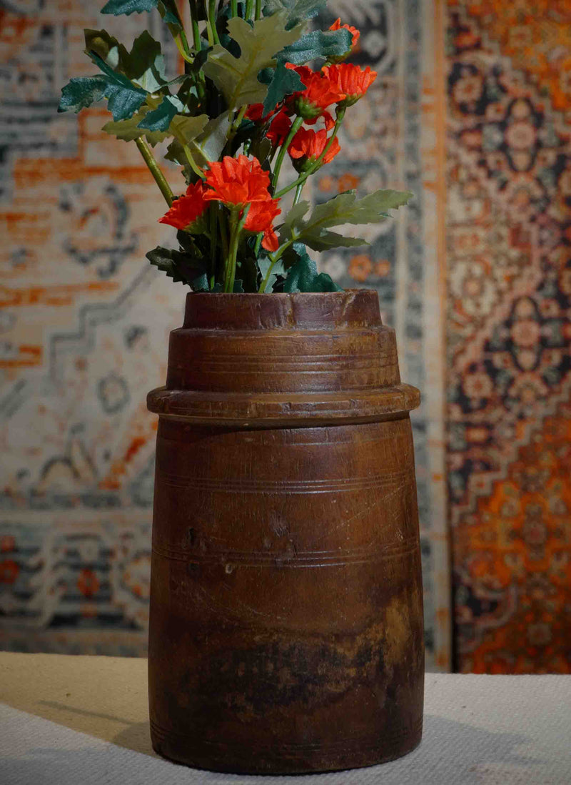 Antique Wooden Pot