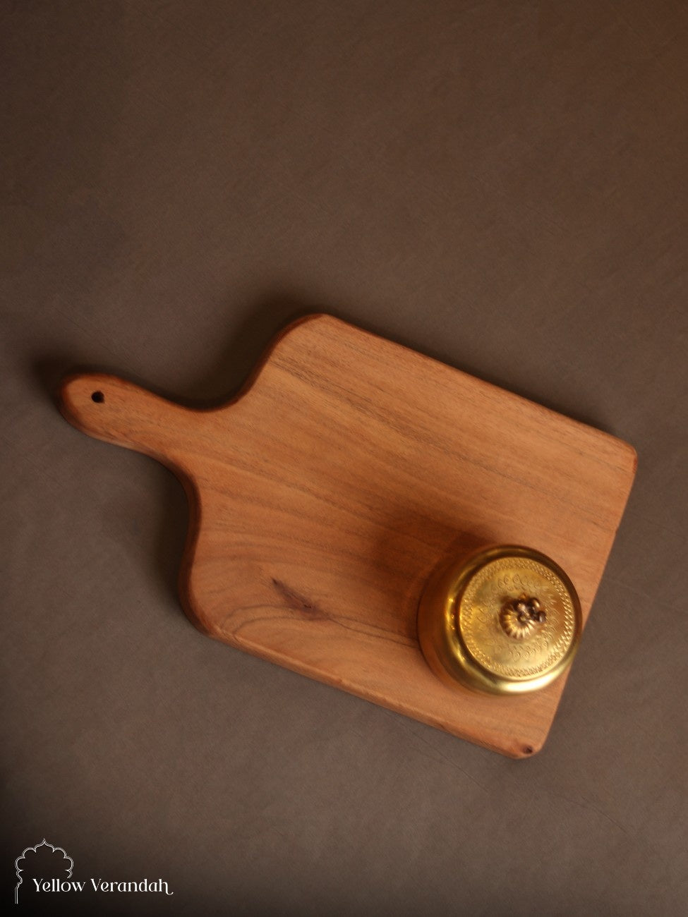 Teak Wood Cheese Serving Plate