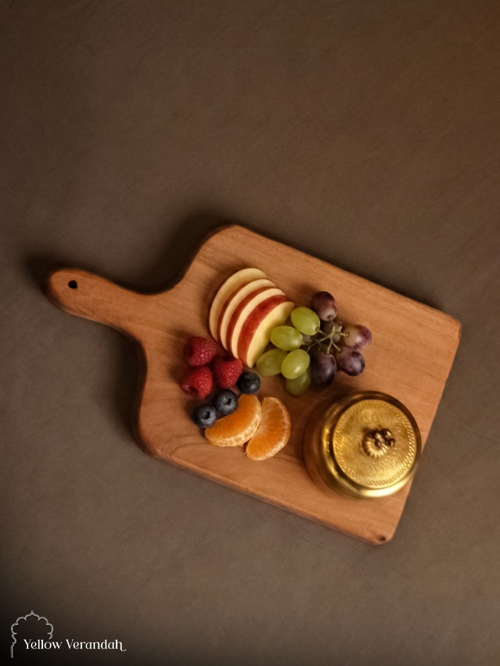 Teak Wood Cheese Serving Plate