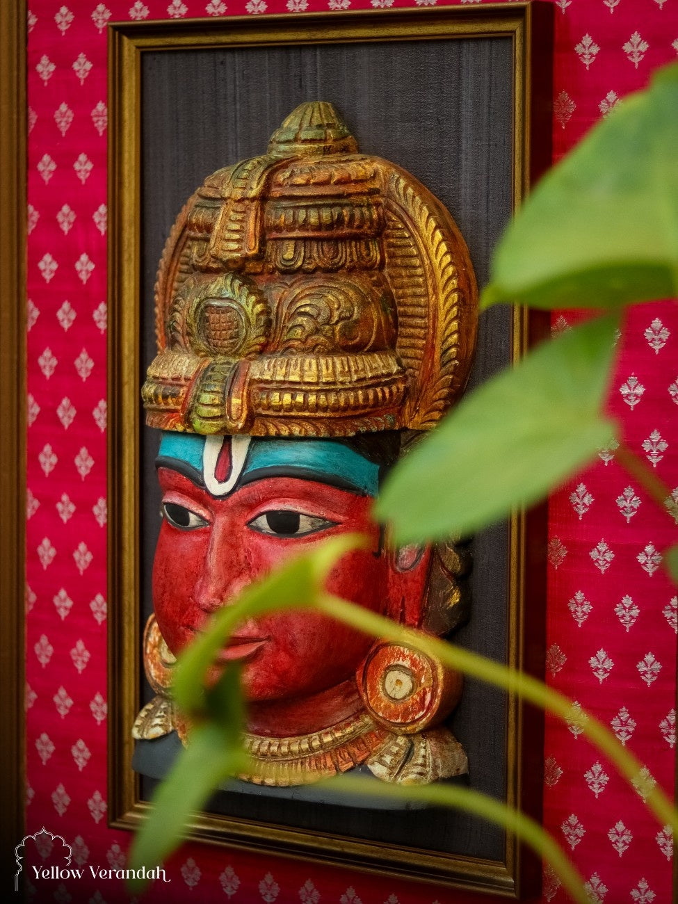 Vishnu Wooden Face Wall Art