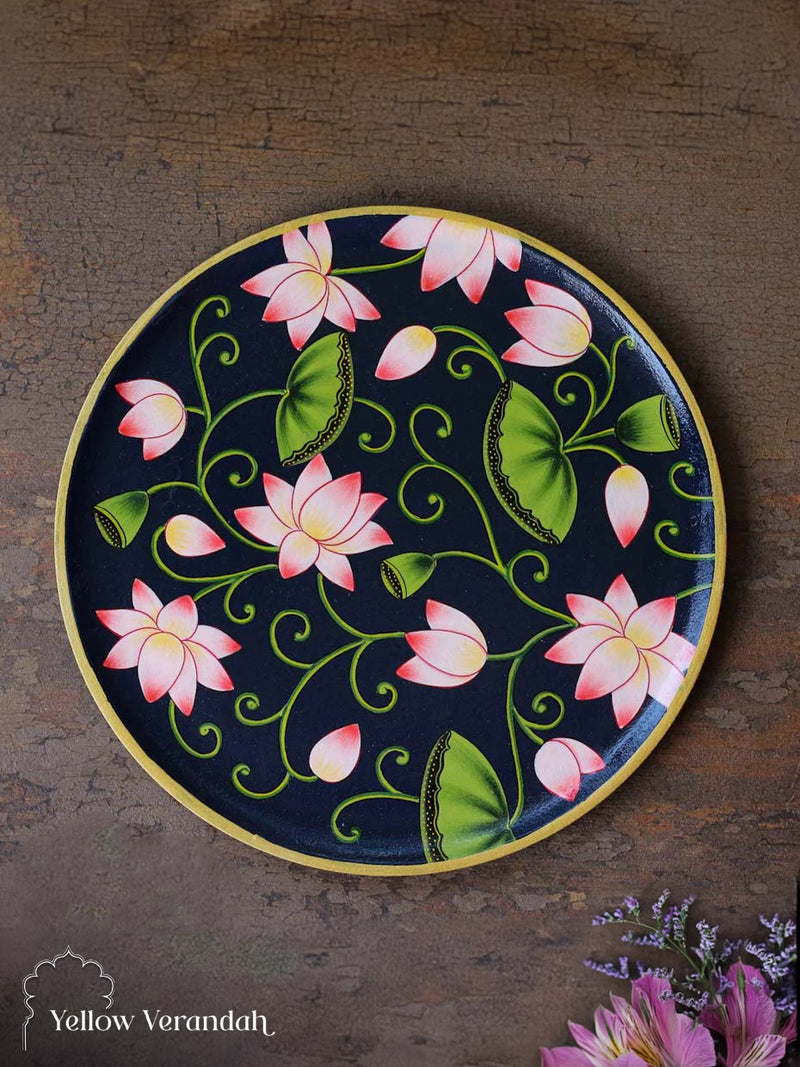 Pichwai Handpainted Wall Plate - 10"