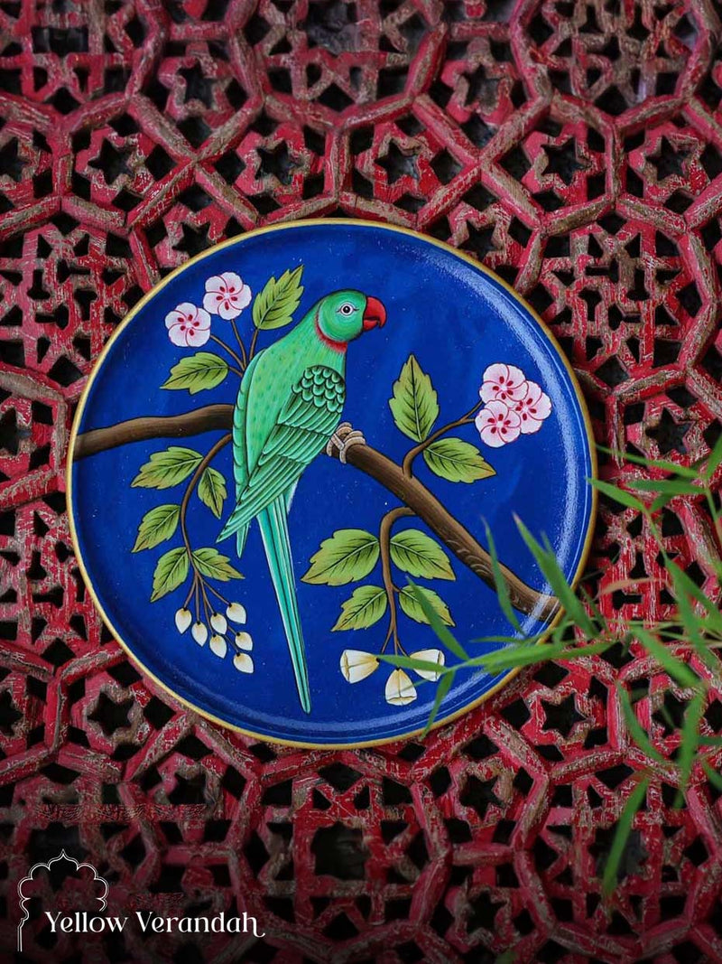 Pichwai Handpainted Wall Plate - 8"