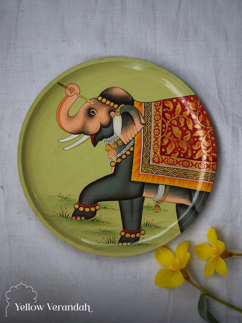 Pichwai Handpainted Wall Plate - 10"