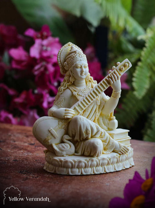 Marble Dust Sculpture - Saraswati