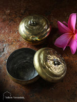 Vintage Brass Mukhwas Box - Set of 2