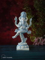 Marble Dust Sculpture - Dancing Ganesha