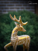 Wooden Golden Deer