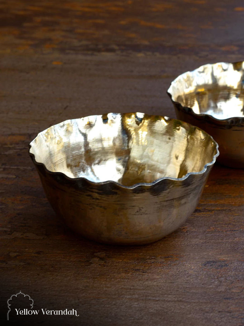 Pure Artisanal Kansa Phool Bowl - 5" Dia