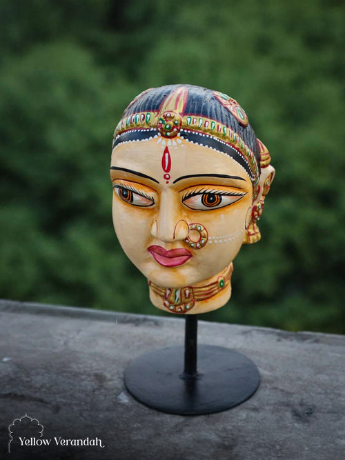 Wooden Gowri on Stand