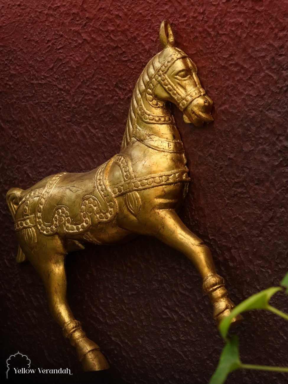 Golden Horse Wall Frame