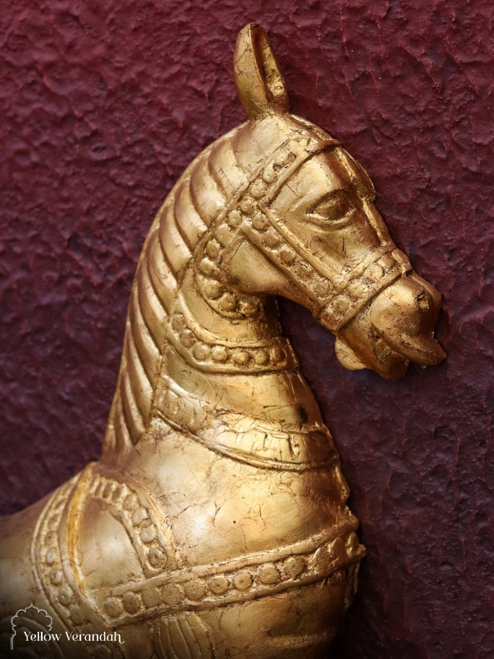 Golden Horse Wall Frame