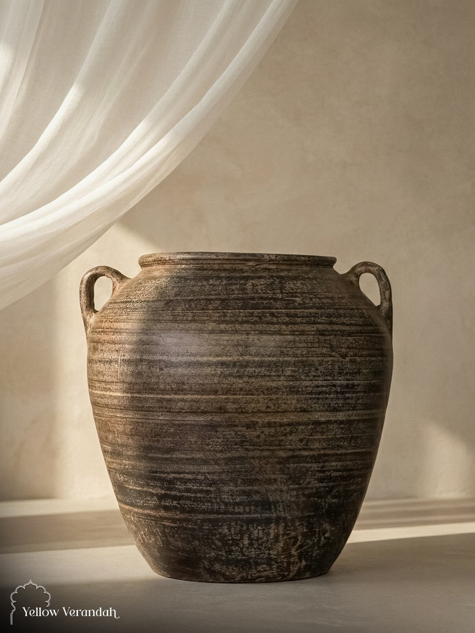 Turkish Terracotta Pot Vase - Earthy Finish