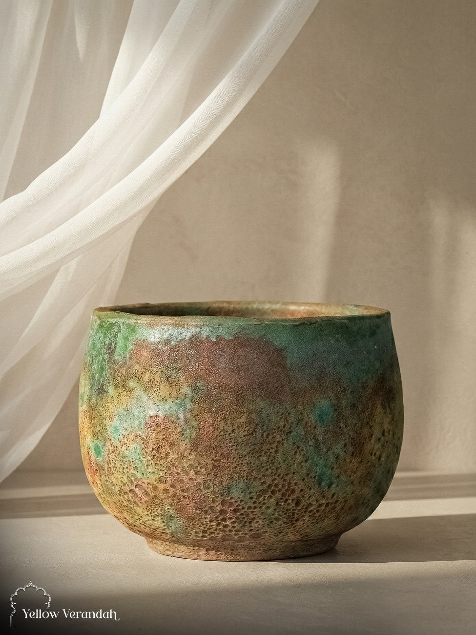 Concrete Planter - Earthy Patina Finish