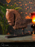 Antique Wooden Horse on Stand