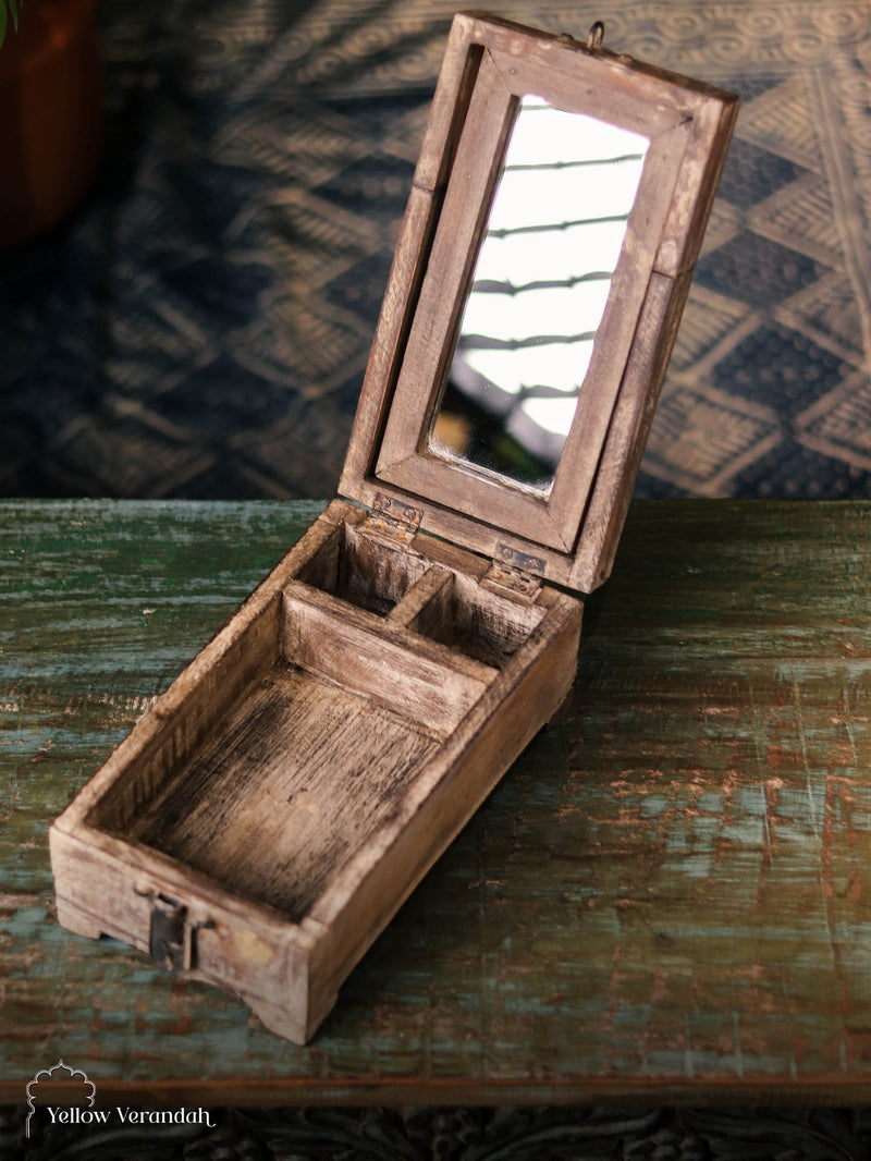 Wooden Rustic Makeup Box