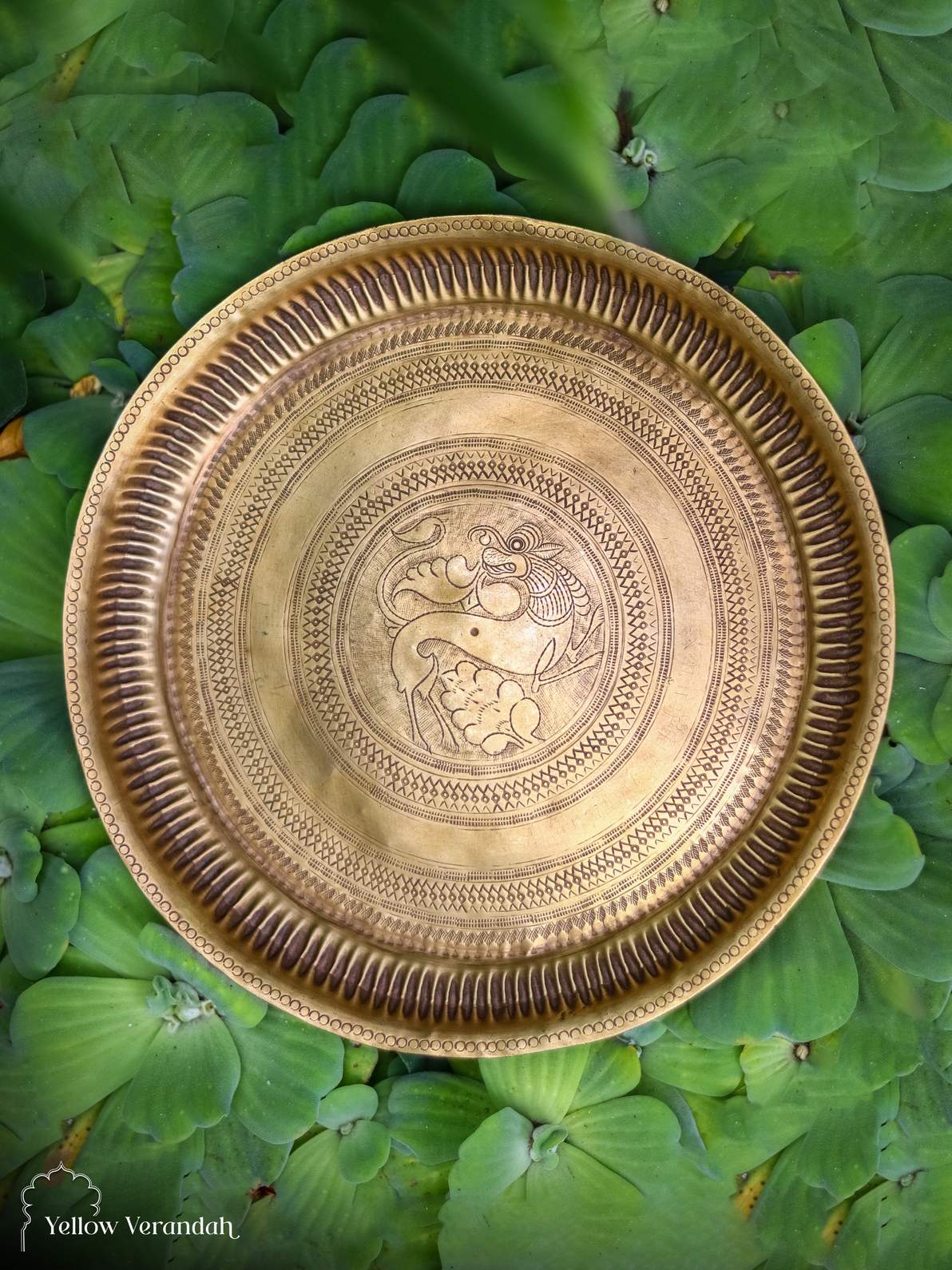 Vintage Brass Plate - 10