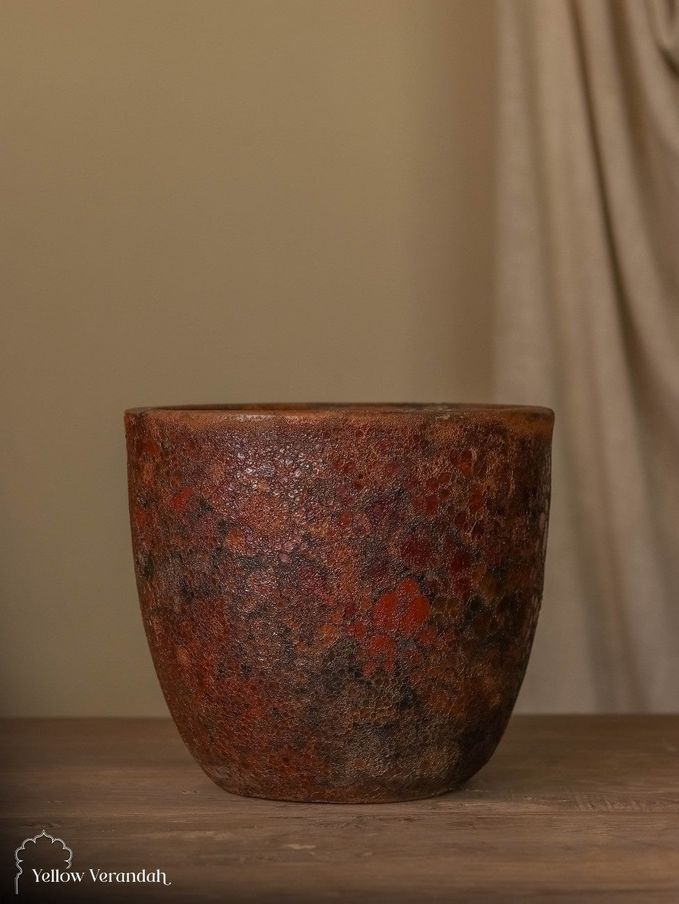 Concrete Planter - Earthy Patina Finish