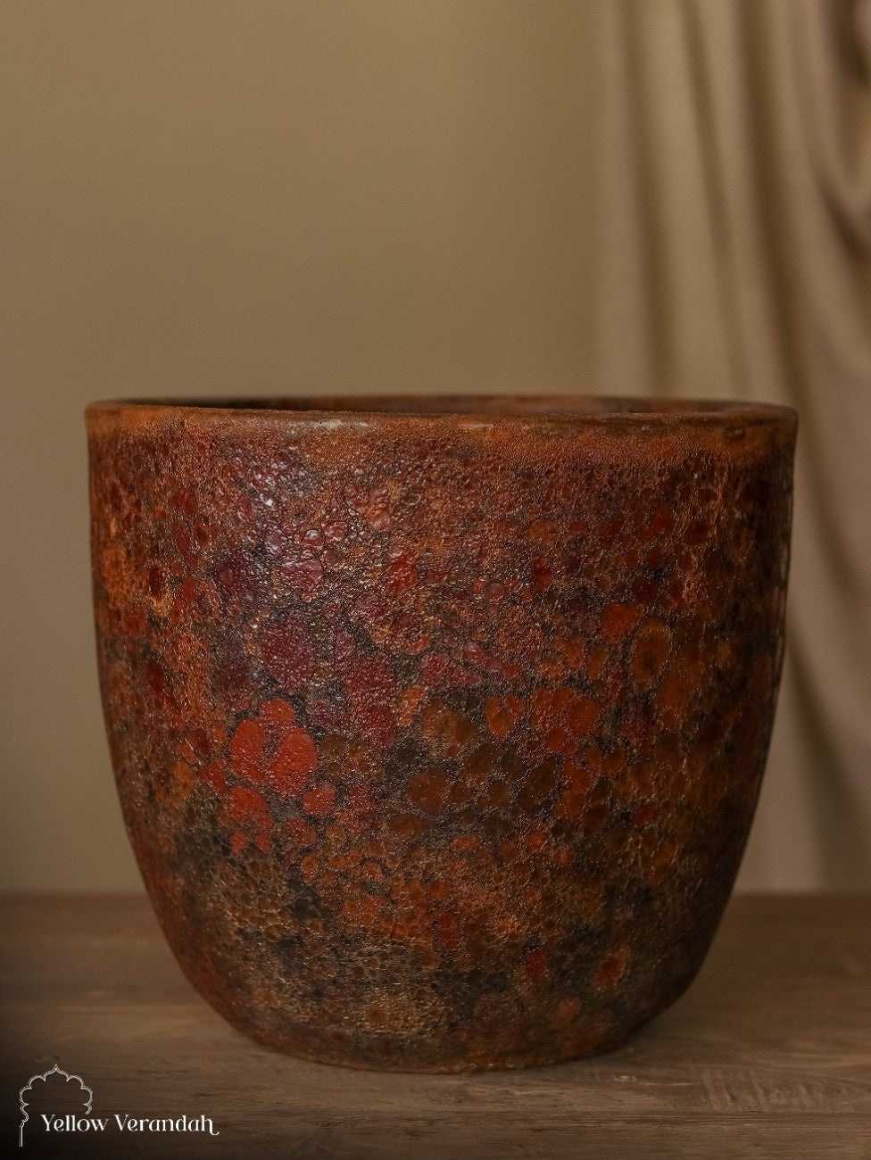 Concrete Planter - Earthy Patina Finish