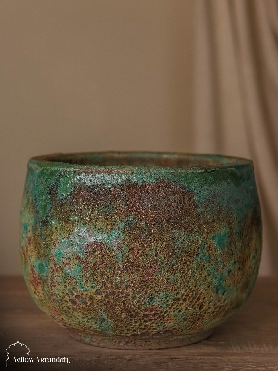 Concrete Planter - Earthy Patina Finish