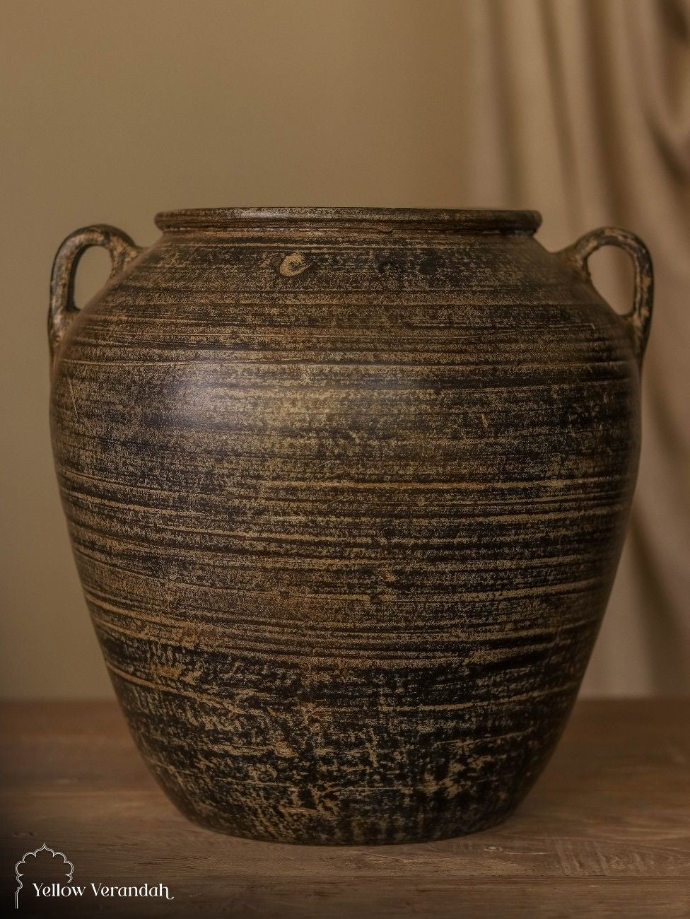 Turkish Terracotta Pot Vase - Earthy Finish