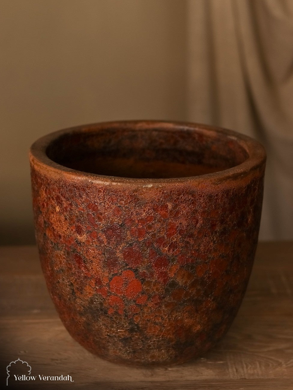 Concrete Planter - Earthy Patina Finish