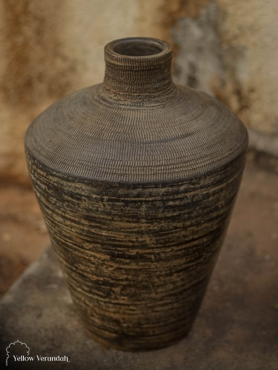 Turkish Terracotta Pot Vase - Earthy Finish